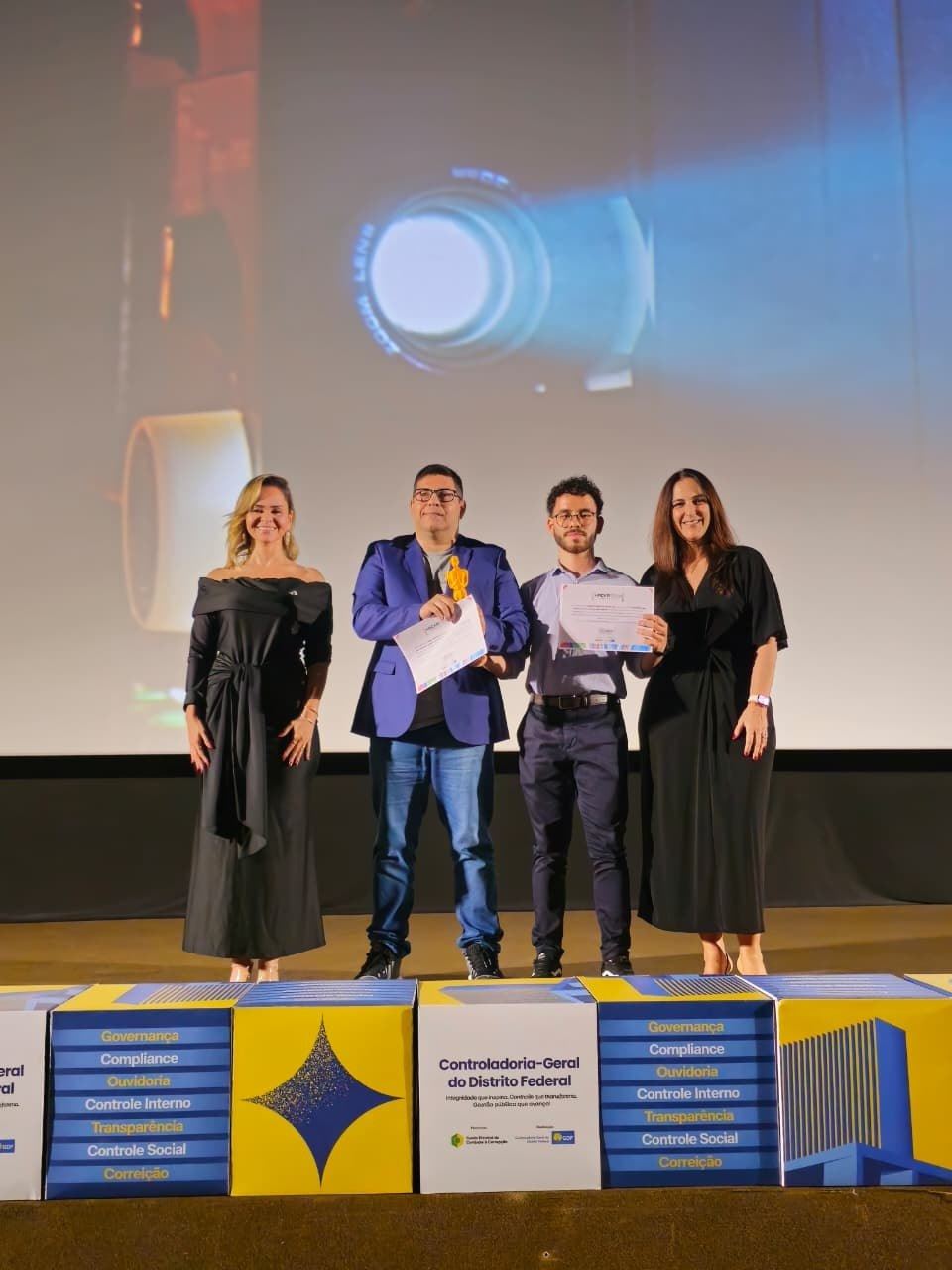 Premiação no palco da CGDF