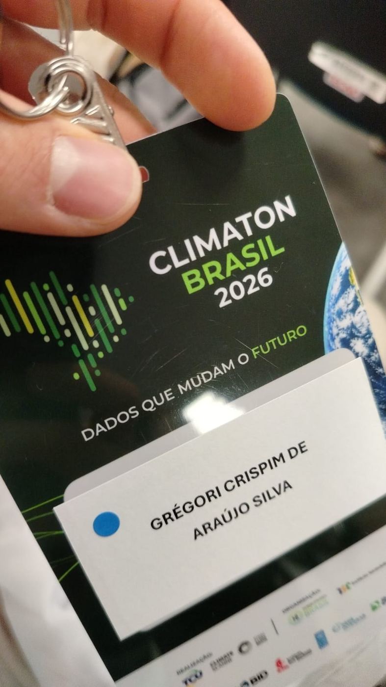 Crachá Climaton Brasil 2026 de Grégori Crispim